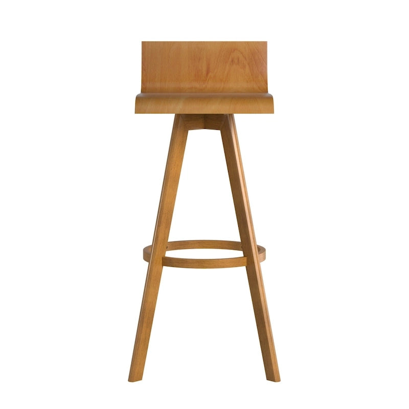Tabouret pivotant en bois Ellery style moderne du milieu du siècle (lot de 2) iNSPIRE Q Moderne