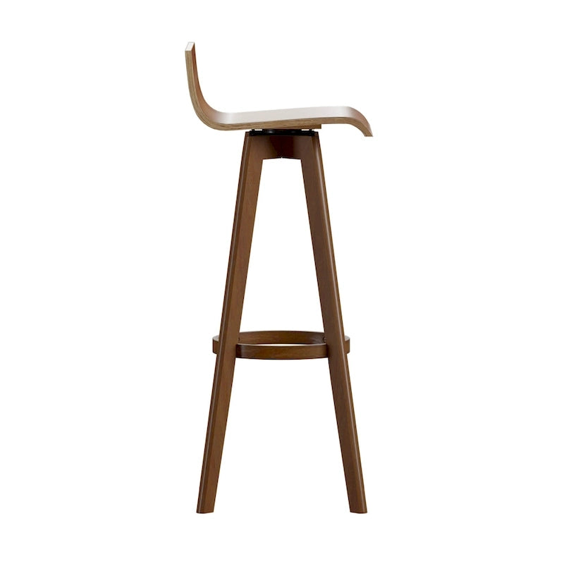 Tabouret pivotant en bois Ellery style moderne du milieu du siècle (lot de 2) iNSPIRE Q Moderne