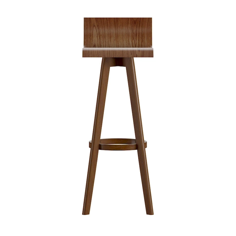 Tabouret pivotant en bois Ellery style moderne du milieu du siècle (lot de 2) iNSPIRE Q Moderne