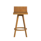 Tabouret pivotant en bois Ellery style moderne du milieu du siècle (lot de 2) iNSPIRE Q Moderne