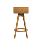 Tabouret pivotant en bois Ellery style moderne du milieu du siècle (lot de 2) iNSPIRE Q Moderne