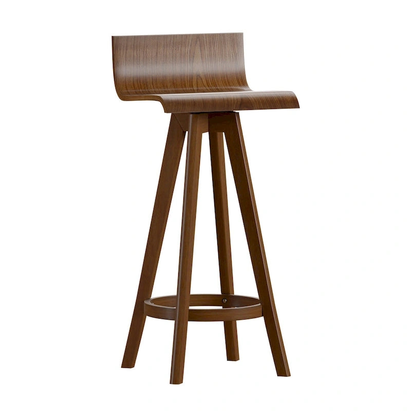 Tabouret pivotant en bois Ellery style moderne du milieu du siècle (lot de 2) iNSPIRE Q Moderne
