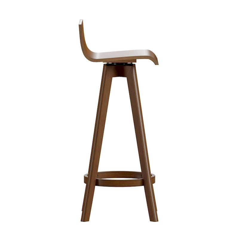 Tabouret pivotant en bois Ellery style moderne du milieu du siècle (lot de 2) iNSPIRE Q Moderne