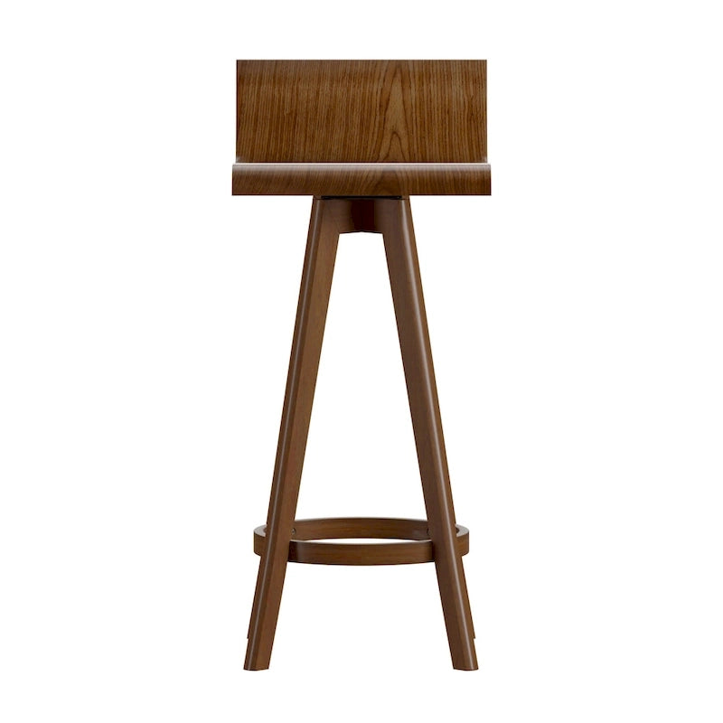 Tabouret pivotant en bois Ellery style moderne du milieu du siècle (lot de 2) iNSPIRE Q Moderne