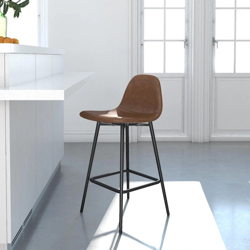 Tabouret de bar rembourré Avenue Greene Ciara - Hauteur d'assise : 61 cm