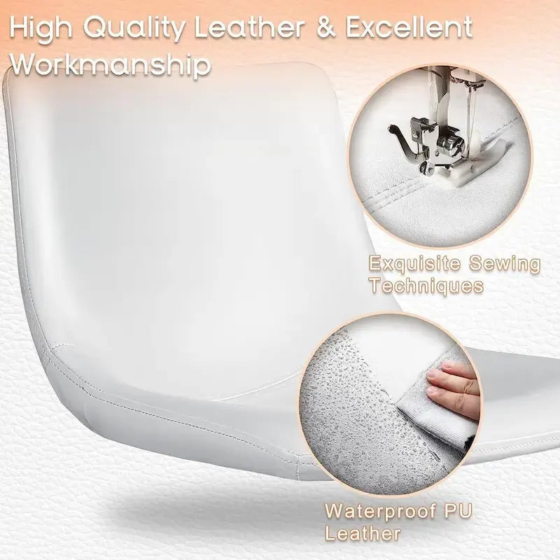 Tabourets de bar vintage BOSSIN en similicuir, 76 cm (30 pouces), lot de 2