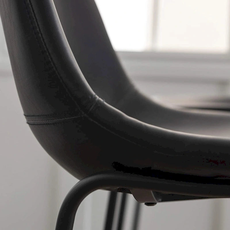 Tabourets de bar vintage BOSSIN en similicuir, 76 cm (30 pouces), lot de 2