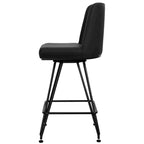 26 tabourets de bar pivotants en cuir/velours, hauteur comptoir - 38,2 cm (H) x 17,7 cm (L) x 19,1 cm (P)