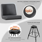 26 tabourets de bar pivotants en cuir/velours, hauteur comptoir - 38,2 cm (H) x 17,7 cm (L) x 19,1 cm (P)