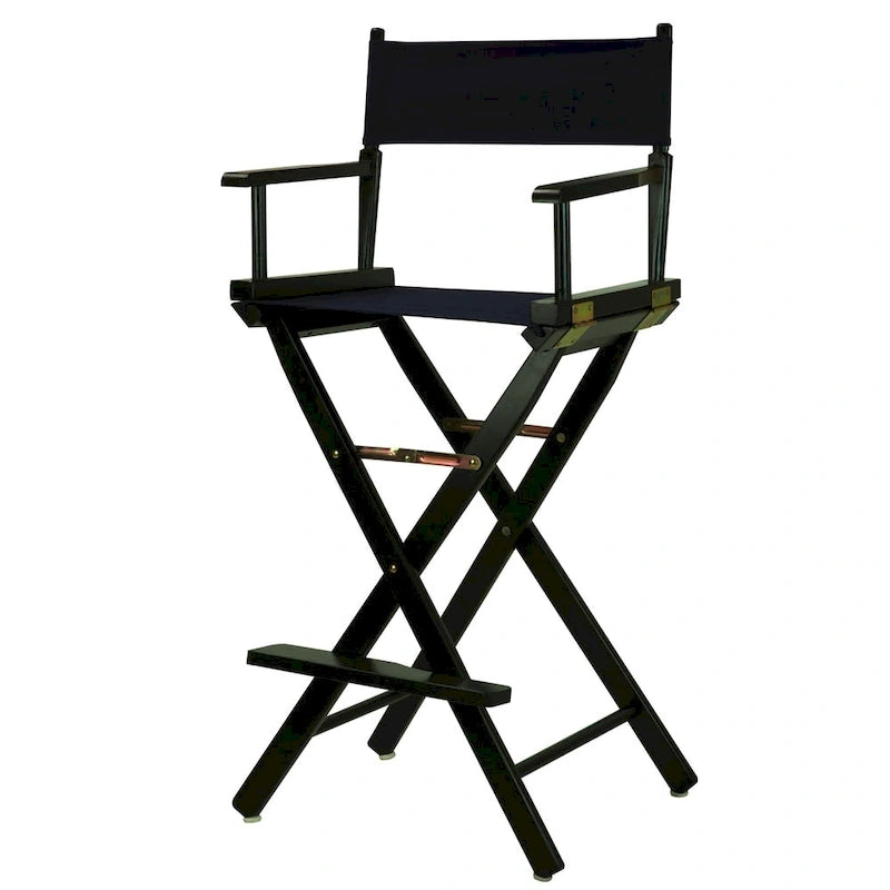Black Frame 30-inch Director's Chair
