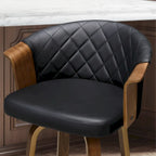 Tabourets de bar pivotants Art Leon style moderne du milieu du siècle (lot de 2)