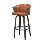 Tabourets de bar pivotants Art Leon style moderne du milieu du siècle (lot de 2)