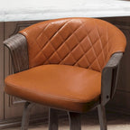 Tabourets de bar pivotants Art Leon style moderne du milieu du siècle (lot de 2)