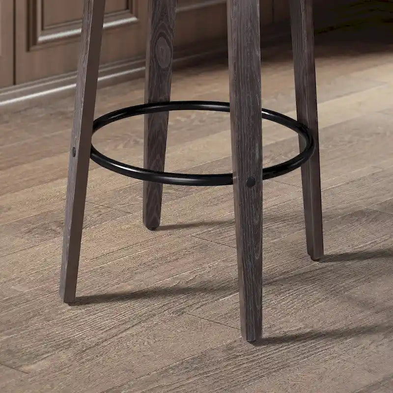 Tabourets de bar pivotants Art Leon style moderne du milieu du siècle (lot de 2)