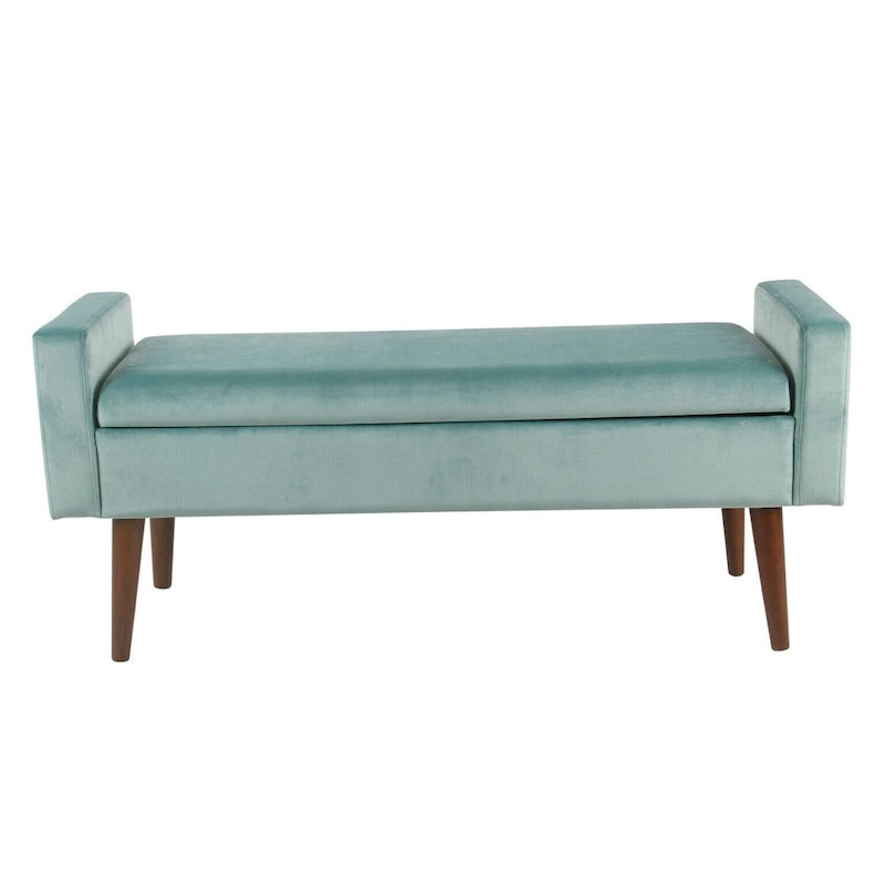 Banc de rangement en velours Carson Carrington Grimsey