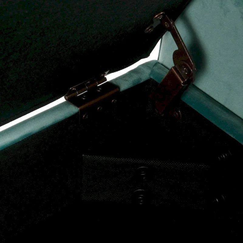 Banc de rangement en velours Carson Carrington Grimsey