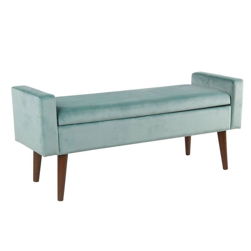 Banc de rangement en velours Carson Carrington Grimsey