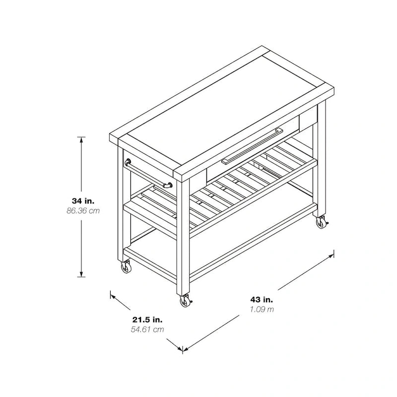 Îlot de cuisine Bridgeford