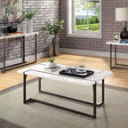 Tawl Contemporary White 47-inch Lacquer Coffee Table by Furniture of America