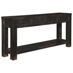Signature Design by Ashley Gavelston Black Sofa Table