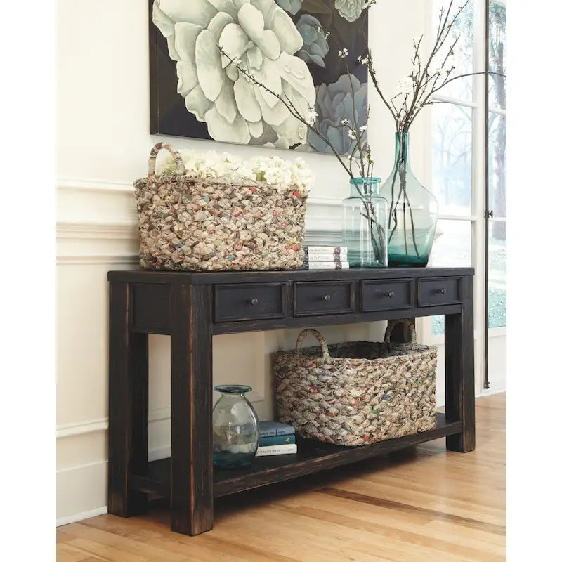 Table basse noire Signature Design by Ashley Gavelston