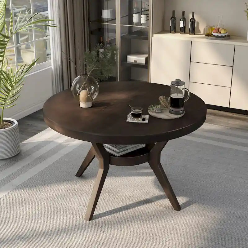 Table de salle à manger Furniture of America Mandurah Farmhouse Espresso de 48 pouces