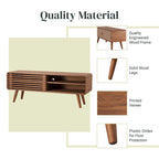 Meuble TV bas Wilson 46 KD à lattes