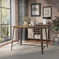 Furniture of America Rish Industrial Brown 54-inch Counter Height Dining Table