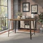 Furniture of America Rish Industrial Brown 54-inch Counter Height Dining Table