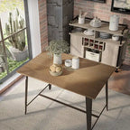 Table de salle à manger haute de comptoir Rish, marron industriel, de 54 pouces, de Furniture of America