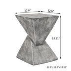 Table d'appoint moderne en béton Adeco pour intérieur et extérieur