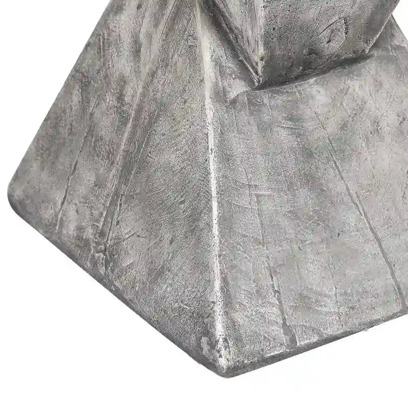 Table d'appoint moderne en béton Adeco pour intérieur et extérieur