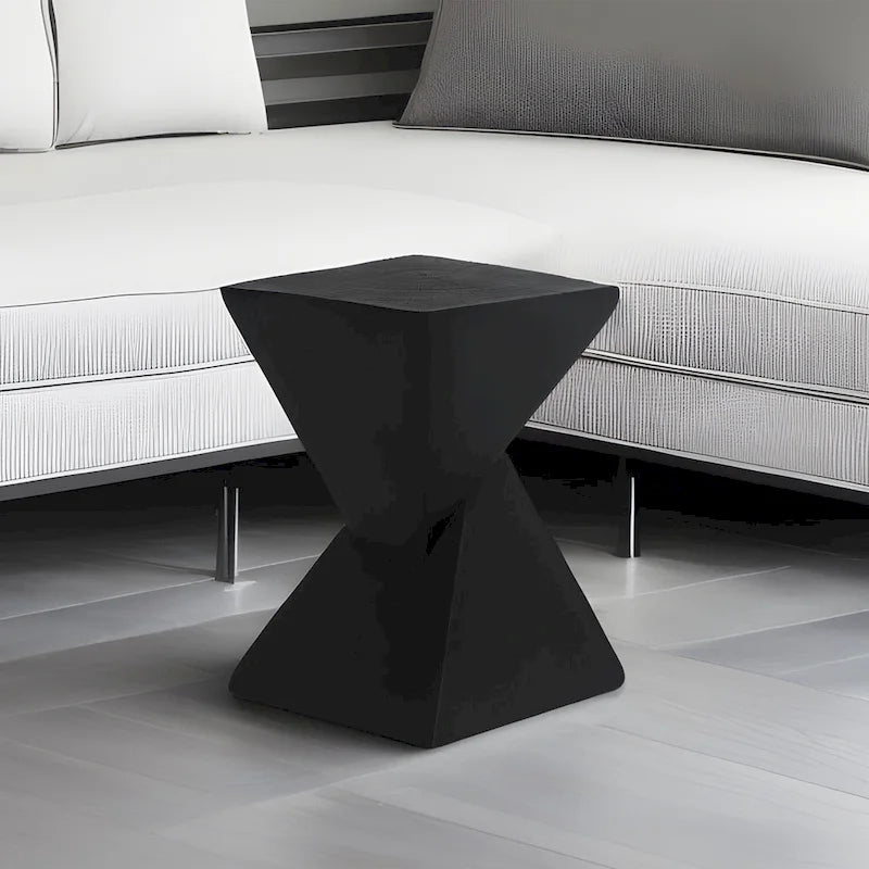 Table d'appoint moderne en béton Adeco pour intérieur et extérieur
