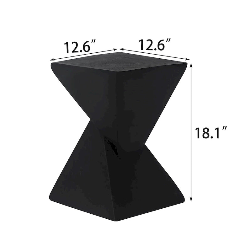 Table d'appoint moderne en béton Adeco pour intérieur et extérieur