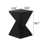 Table d'appoint moderne en béton Adeco pour intérieur et extérieur