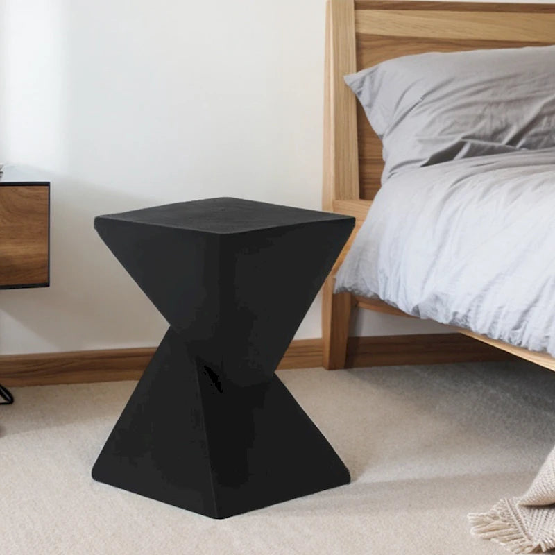 Table d'appoint moderne en béton Adeco pour intérieur et extérieur