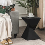 Table d'appoint moderne en béton Adeco pour intérieur et extérieur