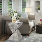 Table d'appoint moderne en béton Adeco pour intérieur et extérieur