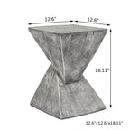 Table d'appoint moderne en béton Adeco pour intérieur et extérieur