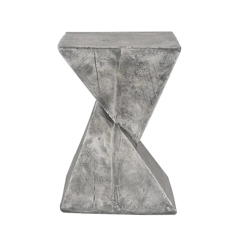 Table d'appoint moderne en béton Adeco pour intérieur et extérieur