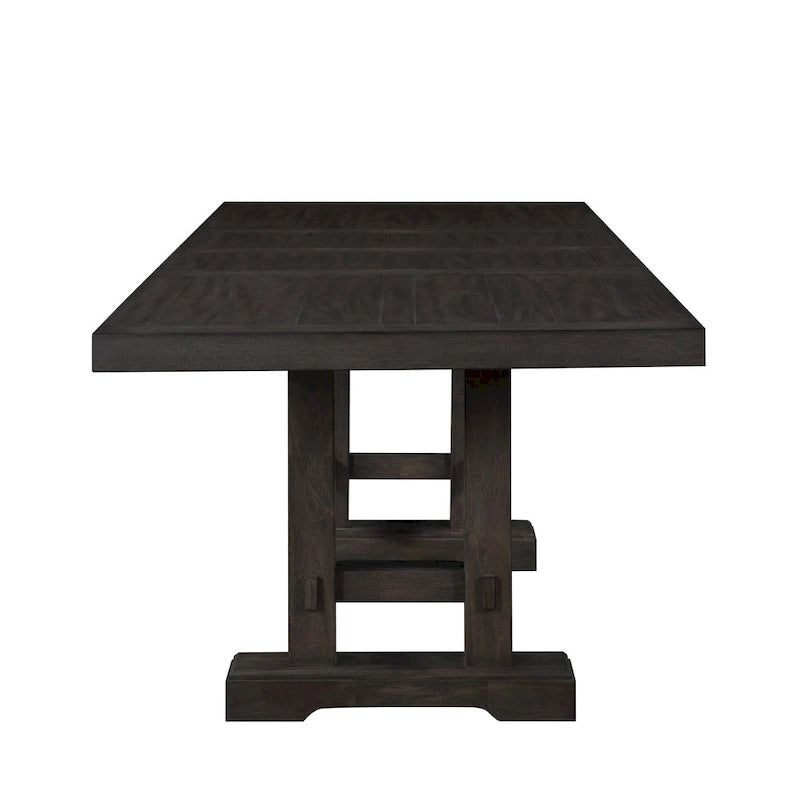 Table de salle à manger haute de style ferme Steve Silver Nevada en cèdre sombre