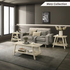 Table basse étagère en bois de style moderne du milieu du siècle Metz de Roundhill Furniture