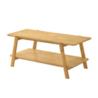 Table basse étagère en bois de style moderne du milieu du siècle Metz de Roundhill Furniture