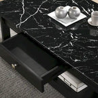 Ensemble de 3 tables basses et tables d'appoint ouvertes en bois d'hévéa DH BASIC Transitional avec tiroir, par Denhour