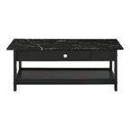 Ensemble de 3 tables basses et tables d'appoint ouvertes en bois d'hévéa DH BASIC Transitional avec tiroir, par Denhour