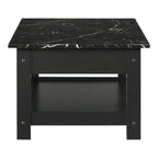 Ensemble de 3 tables basses et tables d'appoint ouvertes en bois d'hévéa DH BASIC Transitional avec tiroir, par Denhour