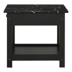 Ensemble de 3 tables basses et tables d'appoint ouvertes en bois d'hévéa DH BASIC Transitional avec tiroir, par Denhour