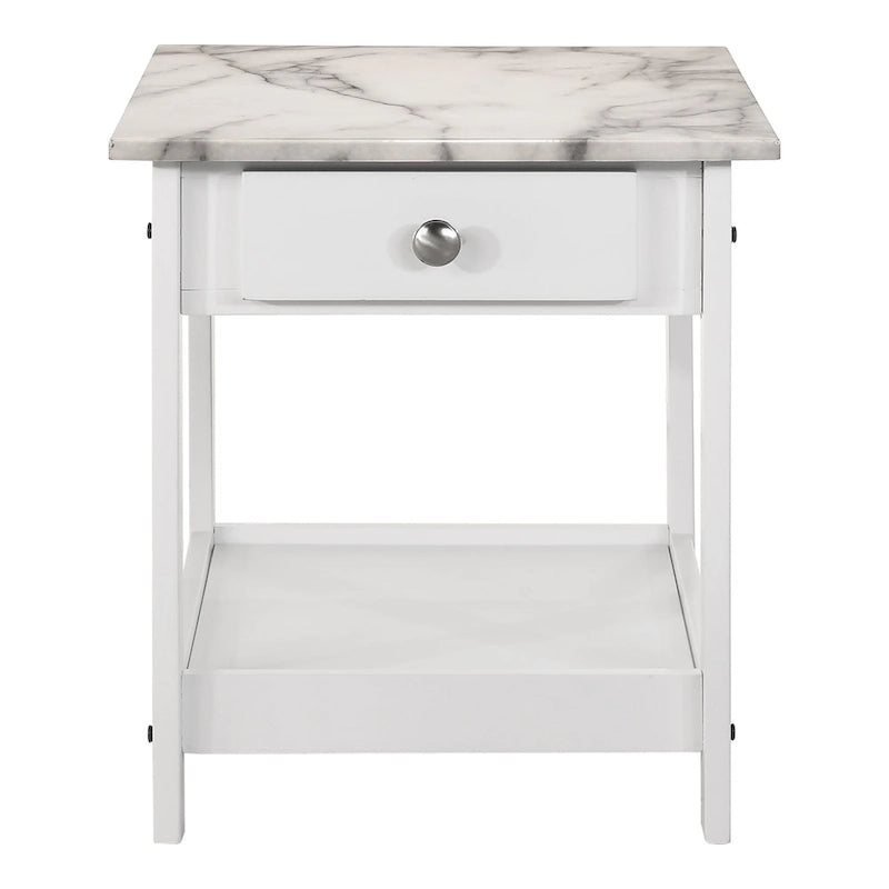 Ensemble de 3 tables basses et tables d'appoint ouvertes en bois d'hévéa DH BASIC Transitional avec tiroir, par Denhour