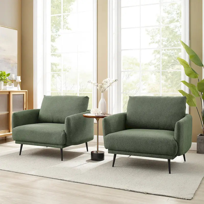 Fauteuil Karaka surdimensionné 37,5W, canapé de loisirs, fauteuil d'appoint (ensemble de 2)