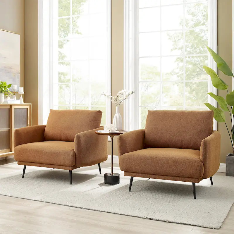 Fauteuil Karaka surdimensionné 37,5W, canapé de loisirs, fauteuil d'appoint (ensemble de 2)